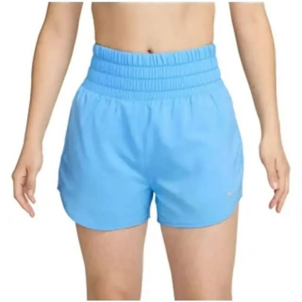 Nike dri-fit woman’s XS high waisted blue training running workout shorts New